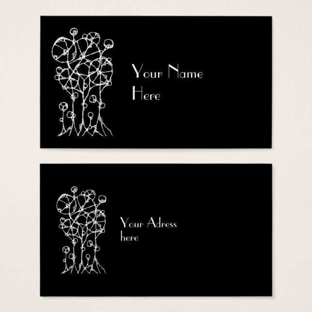 Pintura Mão - Abstrato Tree Group 2 (Frente & Verso)