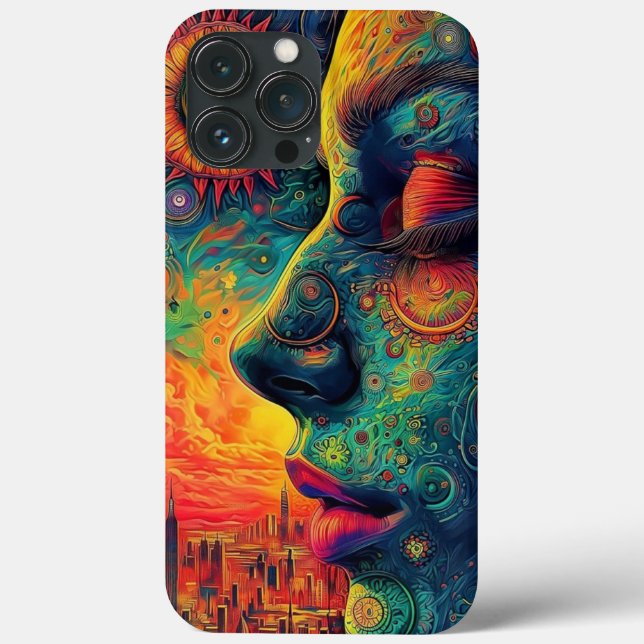 pintura multicoloração capas de iphone (Verso)