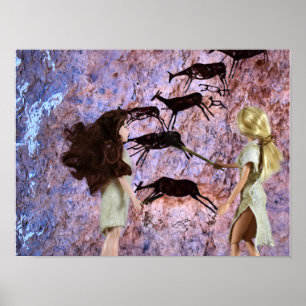 Pintura nas cavernas. poster
