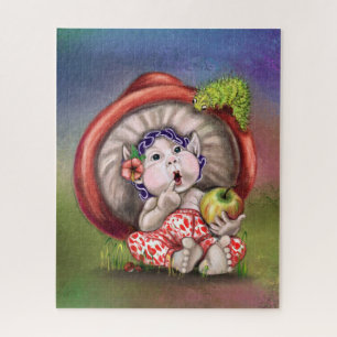 Pintura para Quebra-cabeça de Bebê-Cogumelo e Laga
