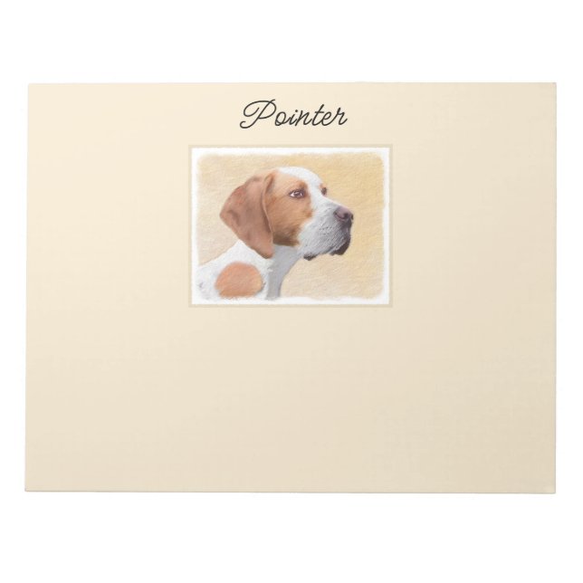 Pintura Ponteiro - Bloco de Notas de Arte Cachorro (Frente)