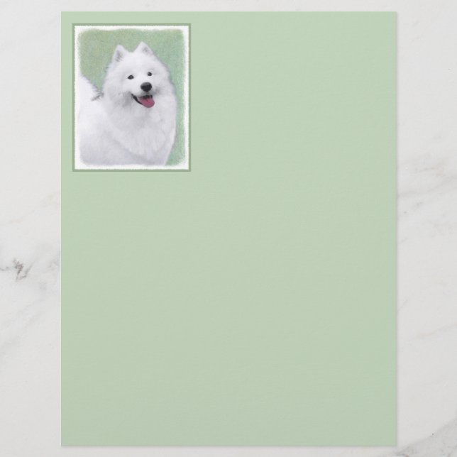 Pintura Samoyed - Arte Cachorosa Original (Frente)