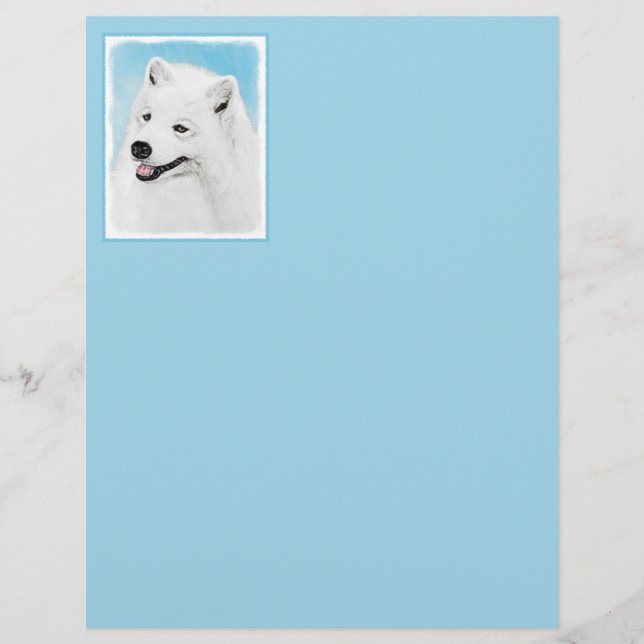 Pintura Samoyed - Arte Cachorosa Original (Frente)
