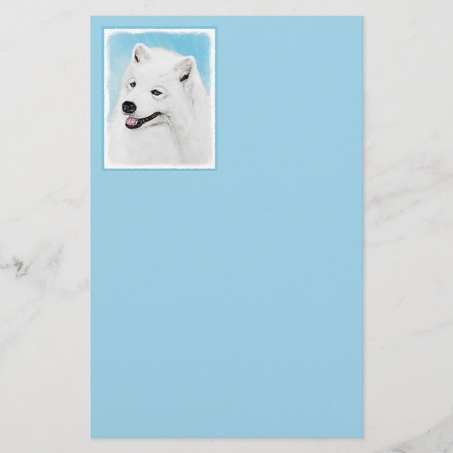 Pintura Samoyed - Arte Cachorosa Original (Frente)