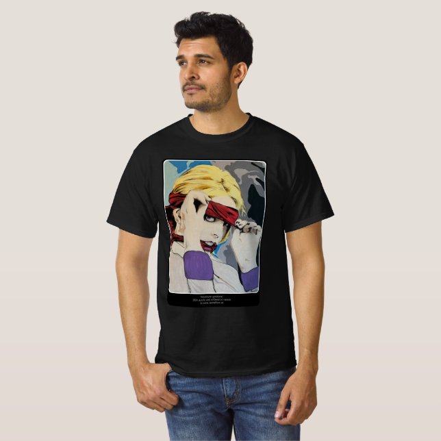 Pintura 'Síndrome de Estocolmo' em uma camiseta de (Frente Completa)