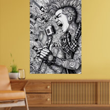 PINTURA VOCÊ MESMO! Poster de Livro de Colorir par