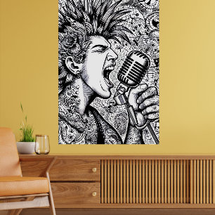 PINTURA VOCÊ MESMO! Poster de Livro de Colorir par