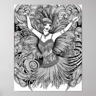 PINTURA VOCÊ MESMO! Poster de Livro de Colorir par