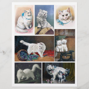Pinturas de Gatos Brancos Genuínos (não AI)