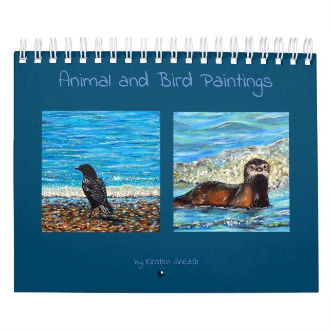 Pinturas em Animais e Aves 2025 Calendário (Capa)