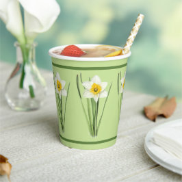 Pinturas em Livro Verde sobre Flores Daffodil