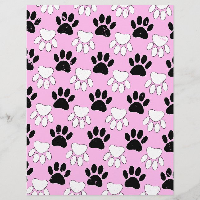 Pinturas Pretas E Brancas Distintas Em Fundo Rosa (Frente)