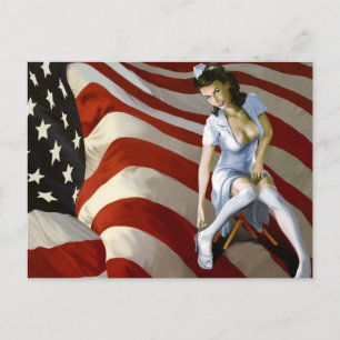 Pinups dos anos 40, cartão