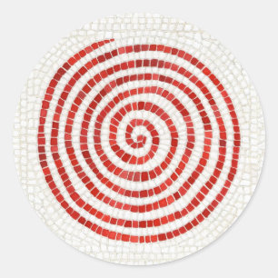 PINWHEEL MOSAIC Grandes Adesivos redondos