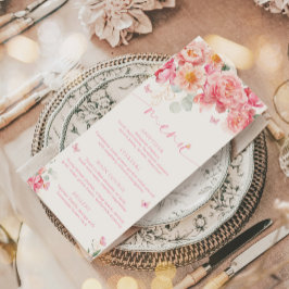 Piper Peony Butterfly Bridal Menu & Obrigado