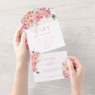 Piper Peony Floral Chá de fraldas