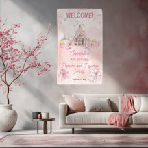 Pipoca rosa e Festa de aniversário de pijama