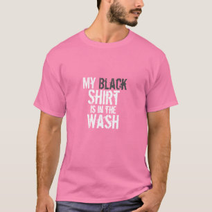 Pique minha camisa preta está na lavagem