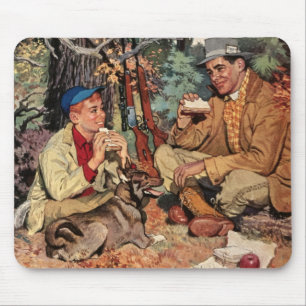 Piquenique Mousepad do rifle da caça do filho do