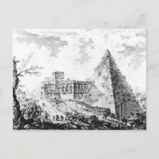Pirâmide 2 cartão postal Piranesi