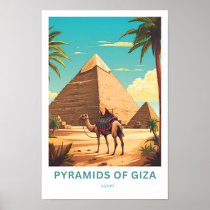 Pirâmides de Giza Egypt Viagem Impressão