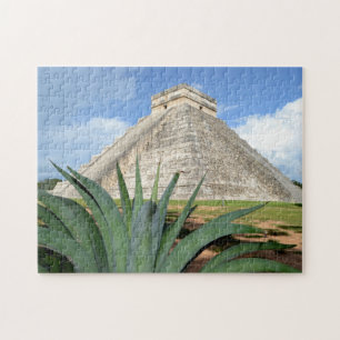 Pirâmides do México. Quebra-cabeça de serra