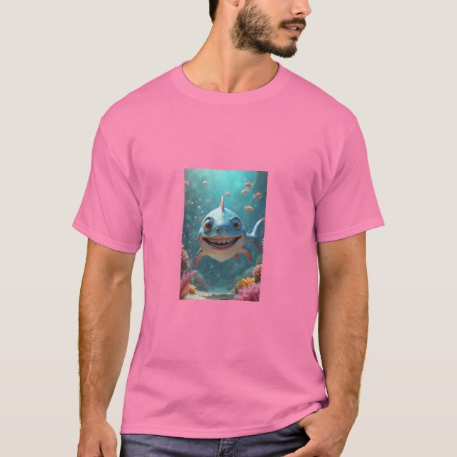 Pirana com camiseta de aparelho (Frente)
