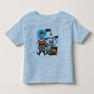 Pirata 4º aniversário Camisetas e presentes