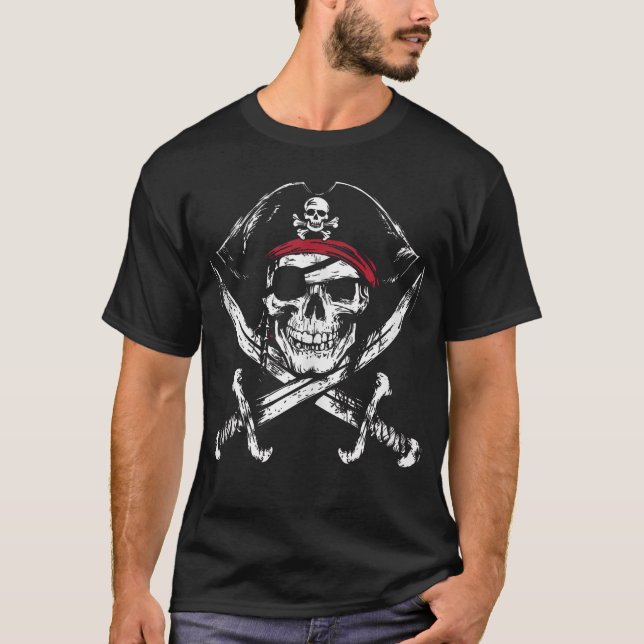 Pirata Calico Jack Sword Flag Jolly Roger Tank Top (Frente)