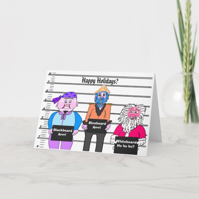 Pirata - cartão de Natal (Frente)