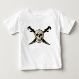 Pirata (Caveira) - T-Shirt de Jersey Fino para Beb
