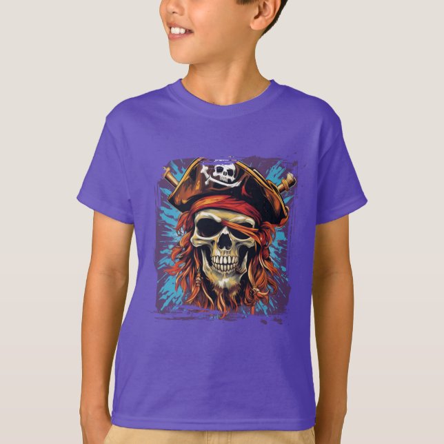 Pirata de T-Shirt para crianças (Frente)