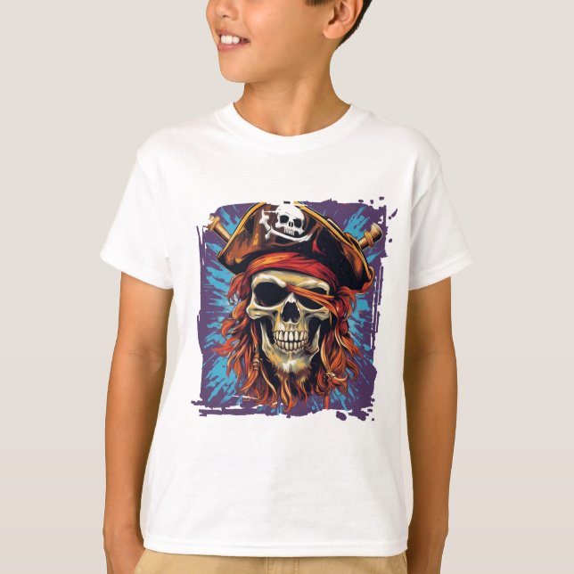 Pirata de T-Shirt para crianças (Frente)