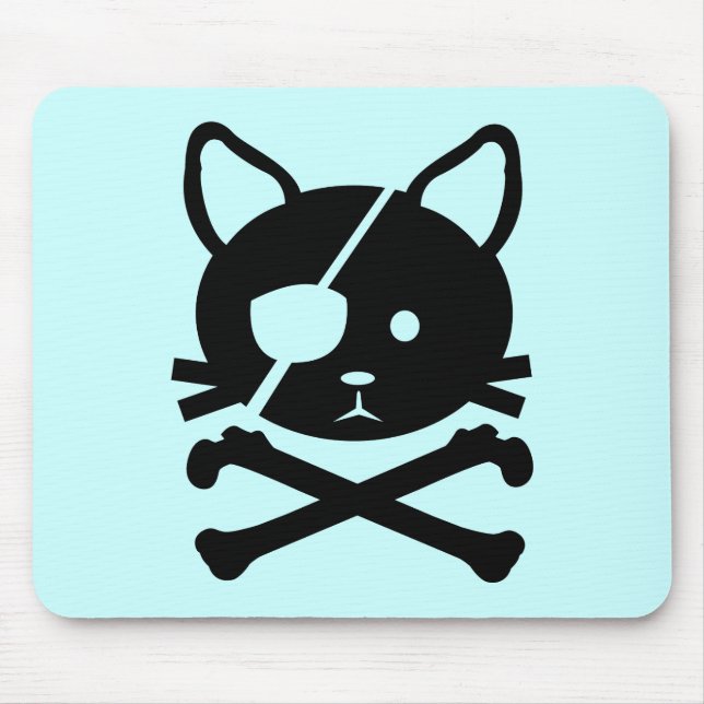 Pirata Mousepad do gato (Frente)