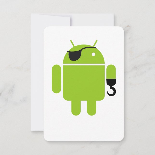 Pirata poderoso do robô do Android (Frente)