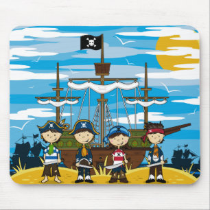 Piratas bonitos Mousepad