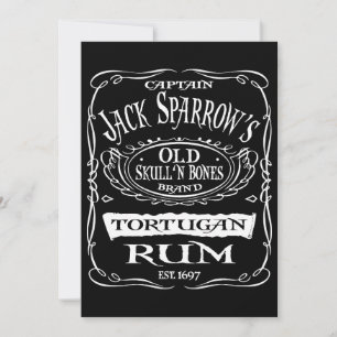 Piratas Do Caribe Tortugan Rum Jack Sparrow