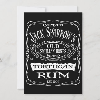 Piratas Do Caribe Tortugan Rum Jack Sparrow