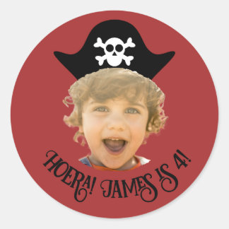 Piratas Vermelhos Foto Adesivo – Nome Próprio -