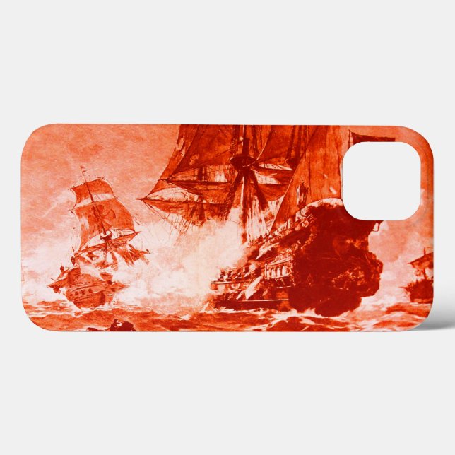 PIRATE SHIP BATTTTTLE IN RED (Verso (horizontal))