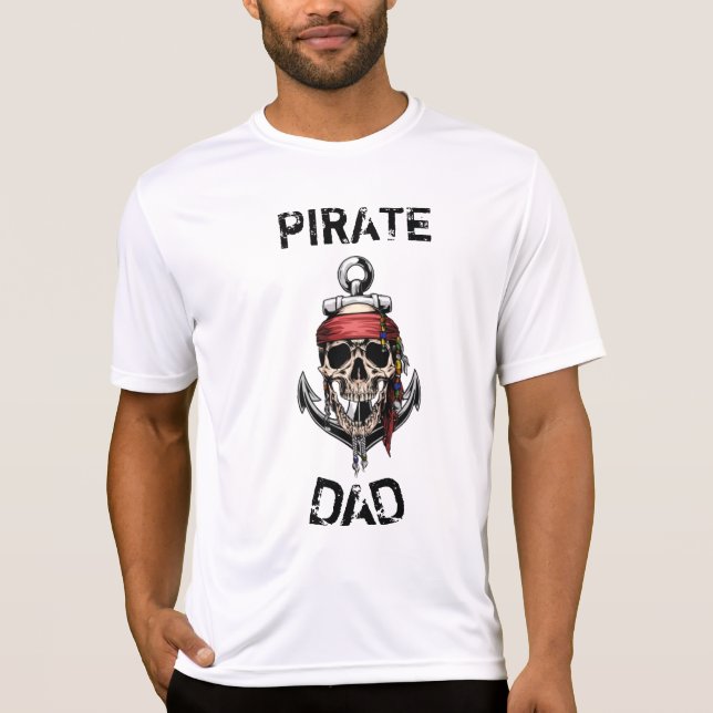 PIRATE SKULL HALLOWEEN GHOST SHIP PAI T-Shirt (Frente)