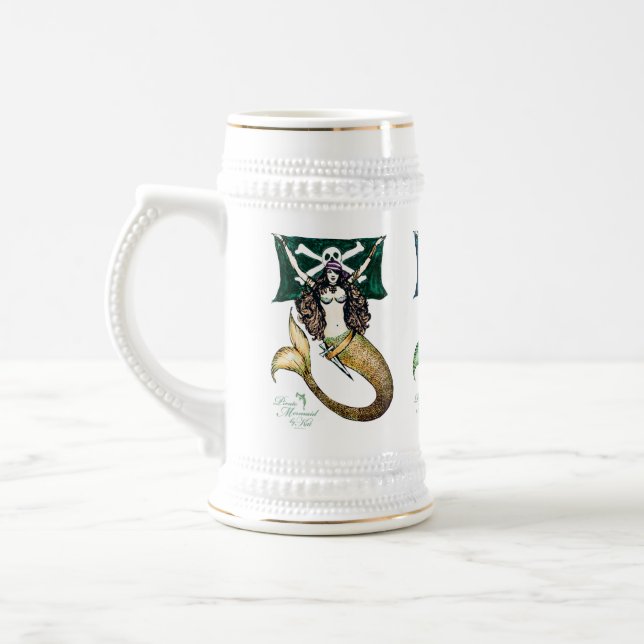 Pirateie o ~ da caneca para cerveja/caneca de (Esquerda)