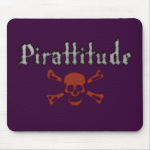 Piratitude Púrpura Mousepad
