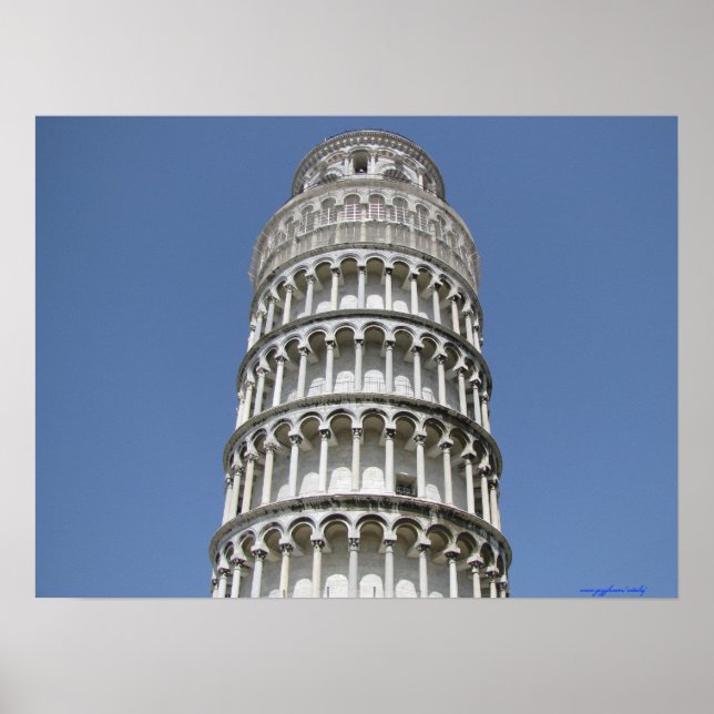 Pisa, poster de fotografia na Itália (Frente)