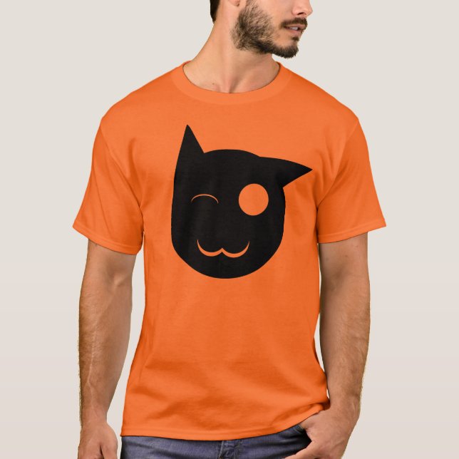Pisc a camisa do gato preto (Frente)