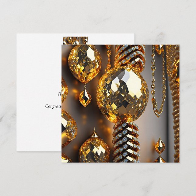 Pisca! Bonitas joias caos em ouro (Frente/Verso)