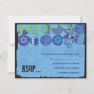 PISCANDO PEDRAS Bar Bat Mitzvah Placa de Resposta