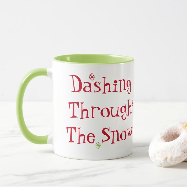 Piscando Pela Caneca Da Neve (Com Donut)