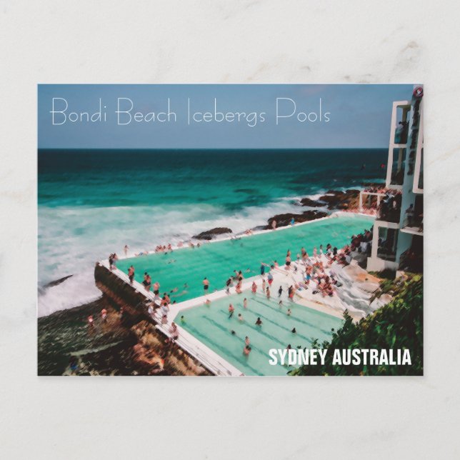 Piscina Bondi Beach Icebergs - Cartão postal (Frente)