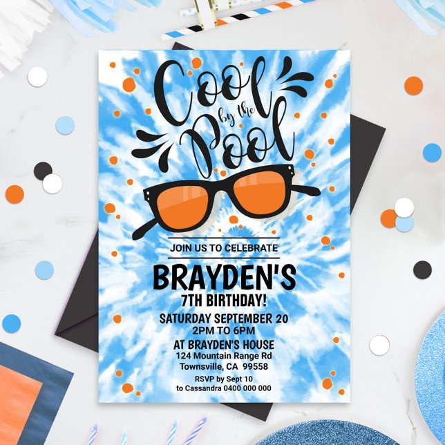 Piscina Convite de festas Legal pela festa da Pisc (Criador carregado)